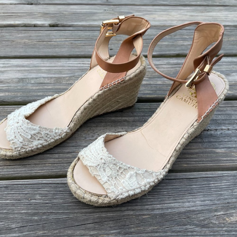 Vince Camuto Women Heel Wedge Shoes Open Toe VP-Te - Picture 13 of 13